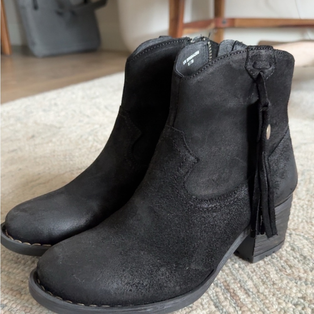 Black Suede Ankle Boots
